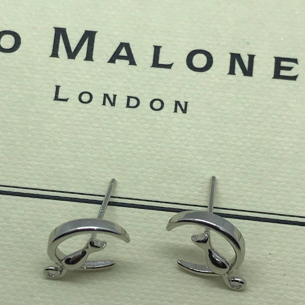 🌟 Sterling Silver 925 Cat Moon Earrings - Picture 3 of 5